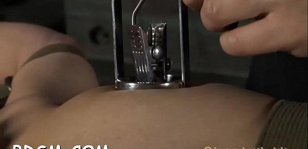  Beauty gets her anal and snatch stuffed with electric toys